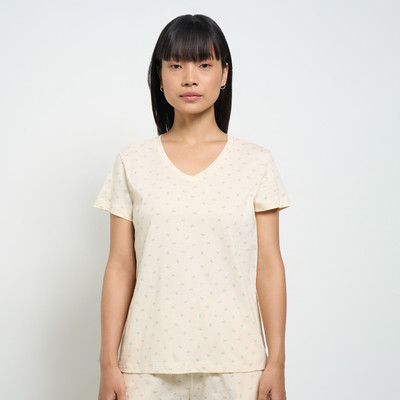 Dreamz by Pantaloons Casual Printed Women White Top