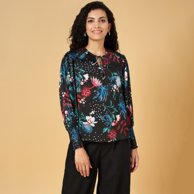 Honey By Pantaloons Casual Printed Women Multicolor Top