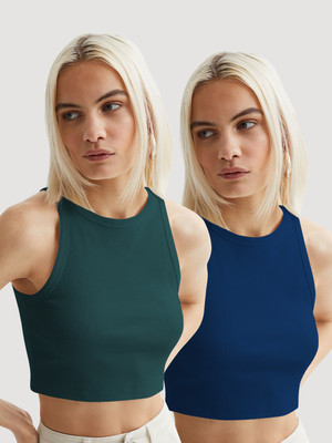 METRONAUT Casual Self Design Women Dark Green Top