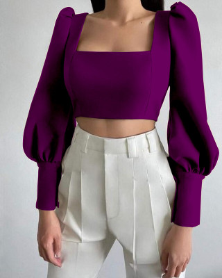 Rajovati Casual Solid Women Purple Top