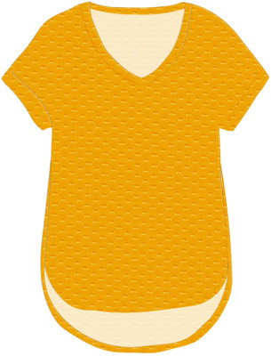 jovo Casual Solid Women Yellow Top