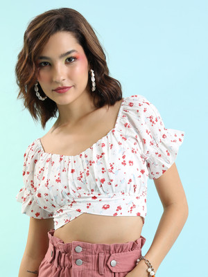 Tokyo Talkies Casual Printed Women Multicolor Top