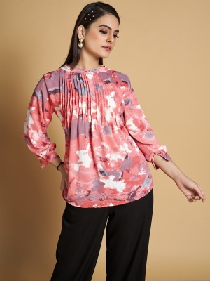 Agrahari Brothers Tex Co Casual Printed Women Multicolor Top
