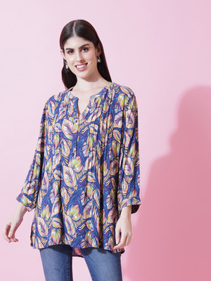9 impression Casual Printed Women Multicolor Top