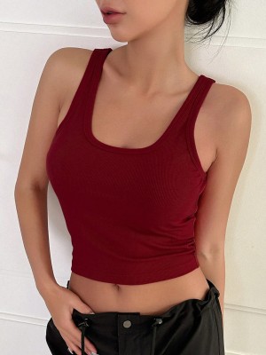 JC JUMMY COUTURE Casual Solid Women Maroon Top