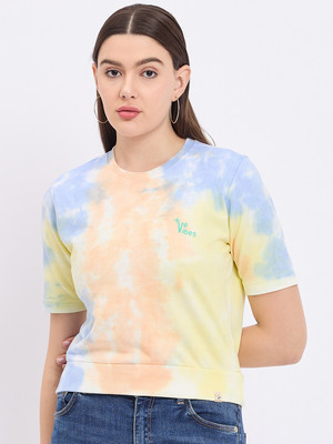 DUKE Casual Tie & Dye Women Multicolor Top