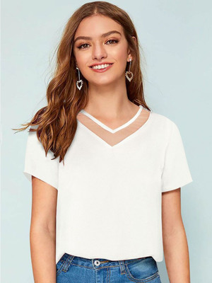 CORSICA Casual Solid Women Multicolor Top