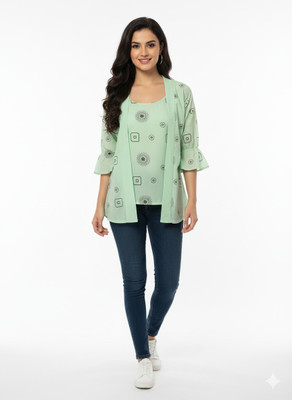 Girijesh Singh Casual Printed Women Pink Top