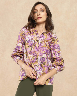 RAREISM Party Floral Print Women Multicolor Top