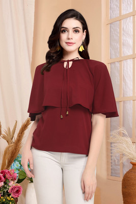 Harshiv Creation Casual Solid Women Multicolor Top