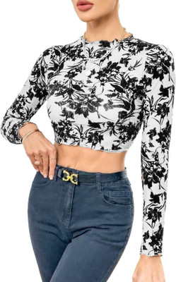 Icw Casual Printed Women Red Top