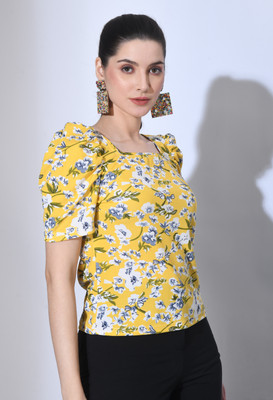 IUGA Casual Printed Women Multicolor Top