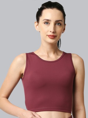 SOIE Casual Solid Women Maroon Top