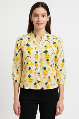 GLENZI Casual Printed Women Multicolor Top