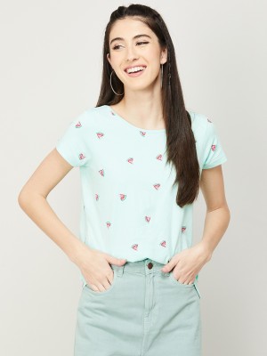 Fame Forever by Lifestyle Casual Printed Women Grey Top