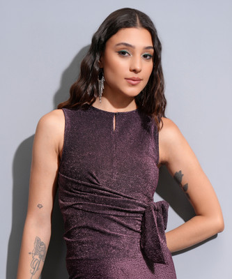 Tokyo Talkies Casual Embroidered Women Pink Top