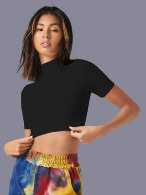 NAVYANKAA Casual Solid Women Black Top