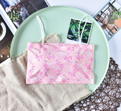 Vinbila Women Cami Bra Lightly Padded Bra(Pink)