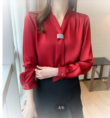 Ms kgn traders Party Solid Women Red Top