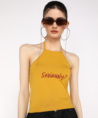 FOREVER 21 Casual Printed Women Green Top