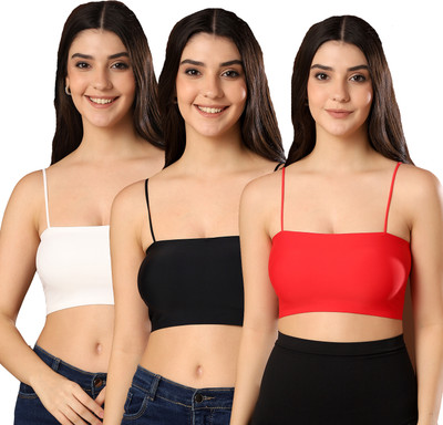 Paavki Casual Solid Women White, Black, Red Top