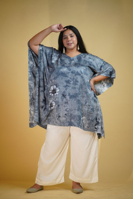 LetsDressUp Printed Rayon Women Kaftan