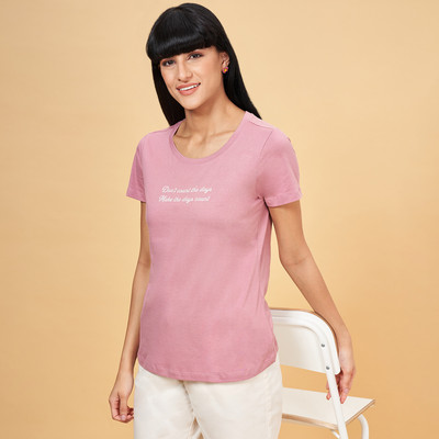 Honey By Pantaloons Casual Solid Women Purple Top
