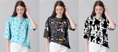 TULSI ENTERPRISES Casual Printed Women Multicolor Top