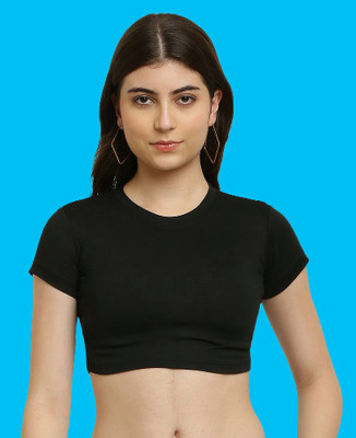 CANIDAE Casual Solid Women Black Top