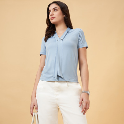 Annabelle by Pantaloons Formal Solid Women Multicolor Top