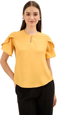 SALT ATTIRE Formal Solid Women Yellow Top