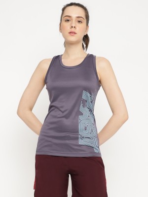 DRYP EVOLUT Casual Printed Women Grey Top