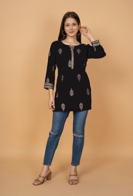 Annsh Apparel Casual Printed Women Multicolor Top