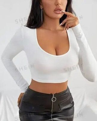 Mcgluwa Casual Solid Women White Top