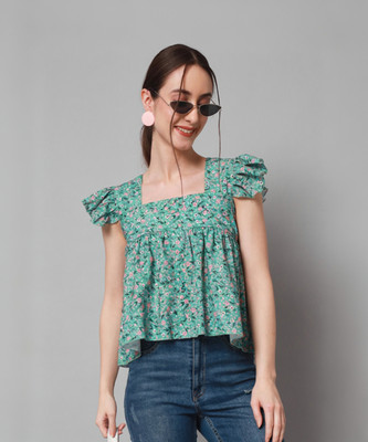 ADDYVERO Casual Printed Women Multicolor Top