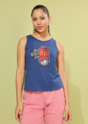 Dollar Casual Printed Women Dark Blue Top