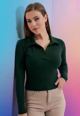 Trendystar Casual Solid Women Green Top