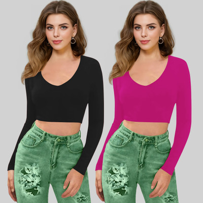 Dream Beauty Fashion Casual Solid Women Pink Top