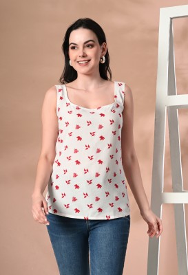 METRONAUT Casual Printed Women Red, White Top