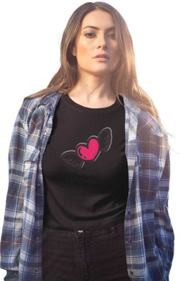 SHRUTI ENTERPRISES Casual Printed Women Black Top