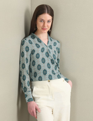 U.S. POLO ASSN. Casual Printed Women Multicolor Top
