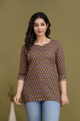 Madfury Party Printed Women Multicolor Top