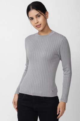 VAN HEUSEN Casual Solid Women Grey Top