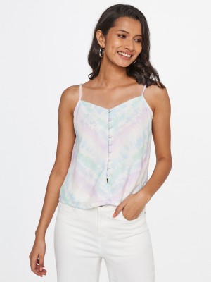 AND Casual Tie & Dye Women Multicolor Top