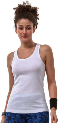 Lyra Casual Solid Women White Top