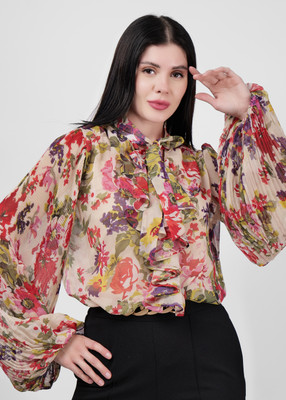 driro Casual Floral Print Women Multicolor Top