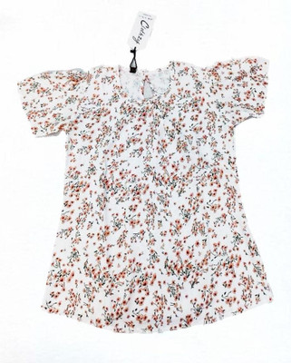 Clothzy Casual Floral Print Women White Top