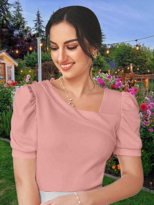 Dream Beauty Fashion Casual Solid Women Pink Top