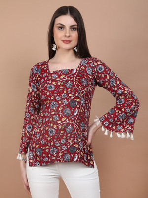 kurtiskraft Casual Floral Print Women Multicolor Top