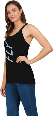 THE BLAZZE Casual Printed Women Black Top